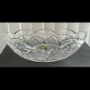 Waterford Crystal Seahorse Scalloped Edge Bowl